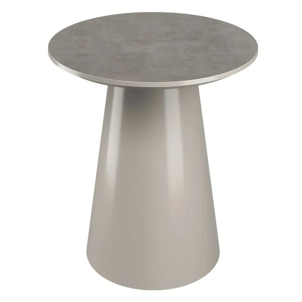 Simpsonville Round Side Table - Grey, MDF image