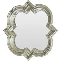 Sims Arabesque Design Wall Mirror - Weathered Silver
