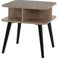 Sineu Side Table - Mid Oak, Grey