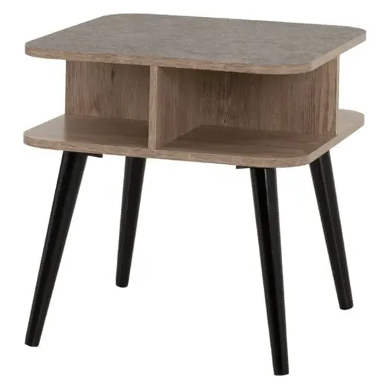Sineu Side Table - Mid Oak, Grey