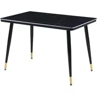 Sion Dining Table - Black, Sintered Ceramic Stone
