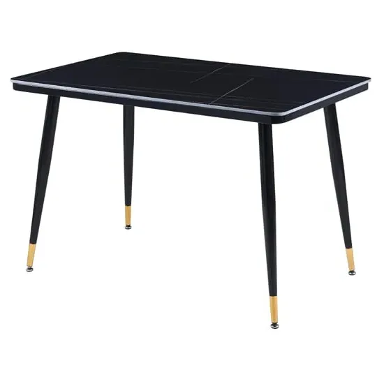 Sion Dining Table - Black, Sintered Ceramic Stone image