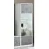 Sion Display Cabinet 1 Door with LED - White, Concrete Effect