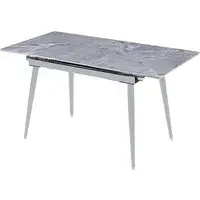 Sion Extendable Dining Table - Grey, Sintered Ceramic Stone