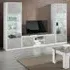 Sion Living Room Set with Display Cabinet - White Beton