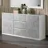 Sion Sideboard 2 Doors 3 Drawers - White, Concrete Effect