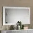 Sion Small Rectangular Wall Mirror - White, MDF