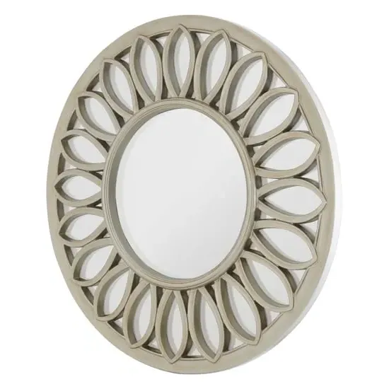 Sirloin Round Wall Mirror - Gold