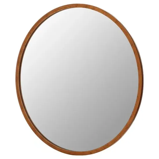 Siskin Round Wall Mirror - Antique Gold image