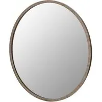 Siskin Round Wall Mirror - Antique Silver, Iron