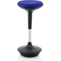 Sitall Office Visitor Stool with Gas Lift - Blue, Fabric