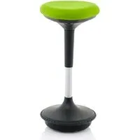 Sitall Office Visitor Stool with Gas Lift - Green, Fabric