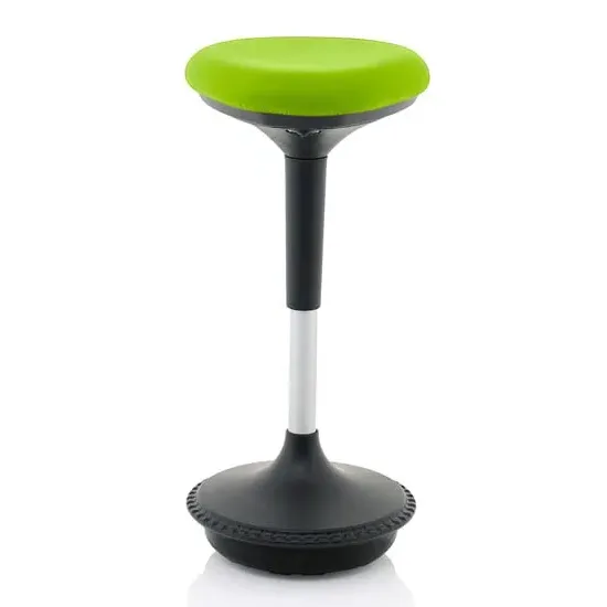 Sitall Office Visitor Stool with Gas Lift - Green, Fabric