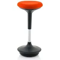 Sitall Office Visitor Stool with Gas Lift - Mandarin, Fabric