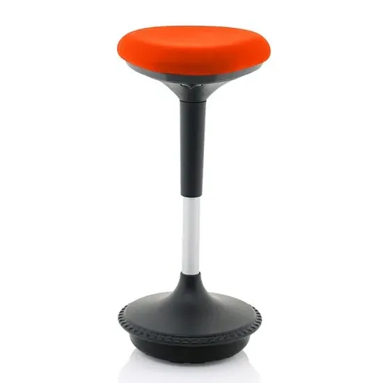 Sitall Office Visitor Stool with Gas Lift - Mandarin, Fabric image
