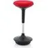 Sitall Office Visitor Stool with Gas Lift - Red, Fabric
