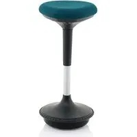 Sitall Office Visitor Stool with Gas Lift - Teal, Fabric