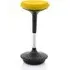 Sitall Office Visitor Stool with Gas Lift - Yellow, Fabric