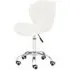 Sitoca Swivel Office Chair with Height Adjustment - White, Velvet
