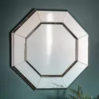 Skagway Octagon Wall Mirror - Silver