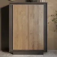 Skokie 2 Door Highboard - Lava and Mercure, Wood