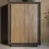 Skokie 2 Door Highboard - Lava and Mercure, Wood