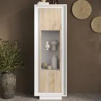 Skokie Display Cabinet with LED Lighting - Matt White