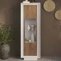 Skokie Display Cabinet with LED Lighting - Matt White