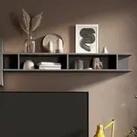 Skokie Horizontal Wall Shelf - Lava, Wood