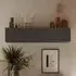 Skokie Lift Up Flap Wall Shelf - Lava, Wood