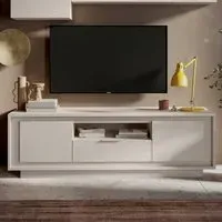 Skokie TV Stand with Storage - Cashmere, Wood