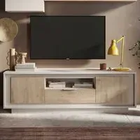Skokie TV Stand with Storage - Cashmere, Wood