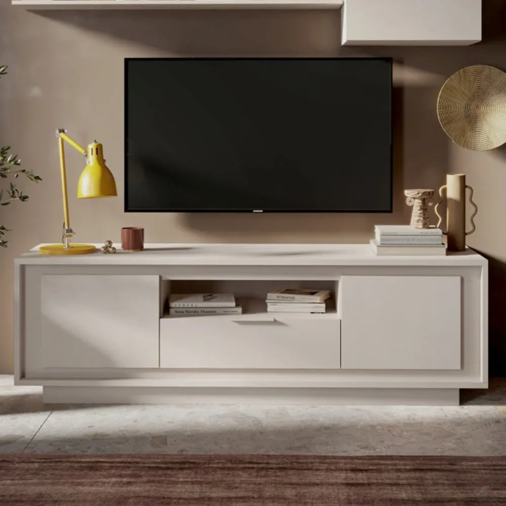 Skokie TV Stand with Storage - Cashmere, Wood