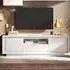 Skokie TV Stand with Storage - White, Wood