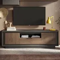 Skokie TV Stand with Storage - Wood