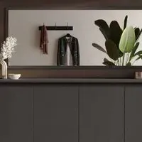 Skokie Wall Mirror - Lava Wood