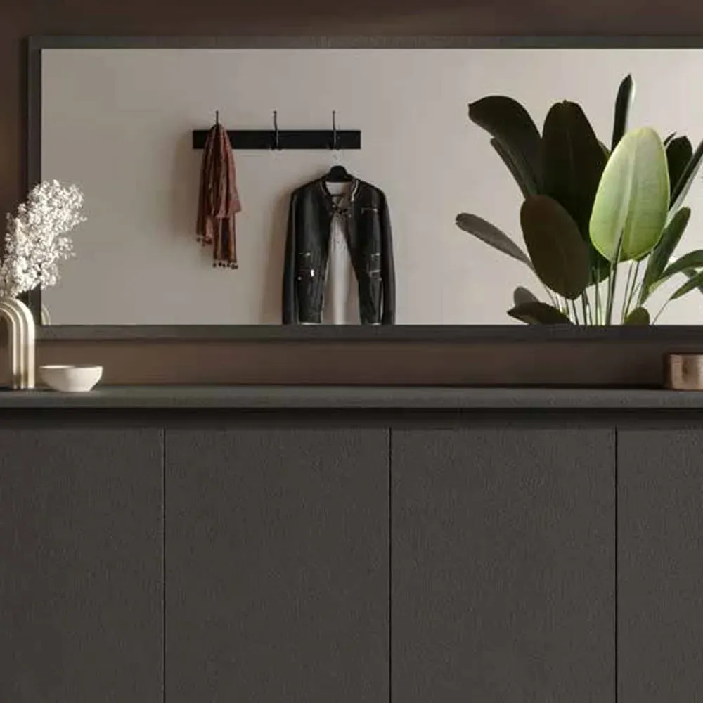 Skokie Wall Mirror - Lava Wood