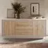 Skokie Wooden Sideboard with 2 Doors 3 Drawers - Cashmere, Cadiz