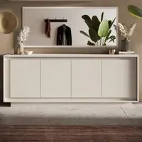 Skokie Wooden Sideboard with 4 Doors - Cashmere