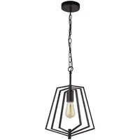 Slinky Wall Hung Adjustable 1 Pendant Light - Black, Metal