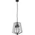 Slinky Wall Hung Adjustable 3 Pendant Light - Black, Metal