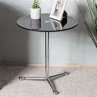 Sloan End Table - Black, Glass