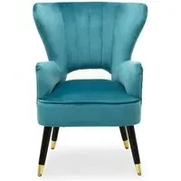 Sloane Velvet Upholstered Armchair - Green