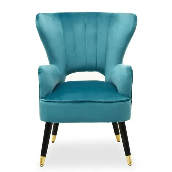 Sloane Velvet Upholstered Armchair - Green image