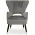 Sloane Velvet Upholstered Armchair - Grey