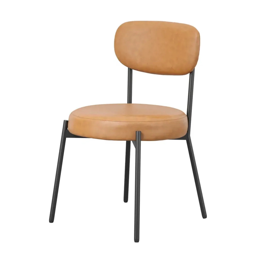 Smith Dining Chair - Caramel, PU Leather image
