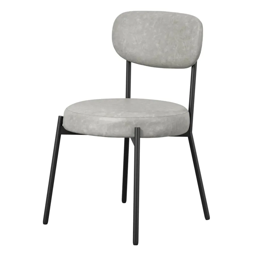 Smith Dining Chair - Graphite, PU Leather