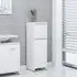 Smyrna Bathroom Storage Cabinet with 1 Door - White, Engineered Wood