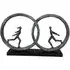 So In Love Poly Design Sculpture - Antique Bronze, Grey