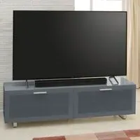 Sofia Large TV Stand with Glass Top - Grey